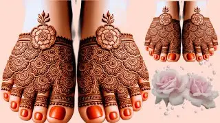 New Feet Henna Designs | Pairon Ki Mehandi Ka Design| Simple Foot Mehndi Design | Paon Ki Mehndi 