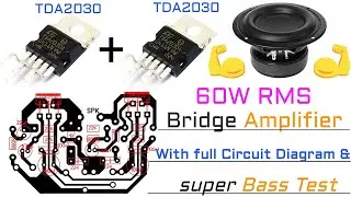 TDA2030 Bridge Amplifier circuit diagram..