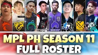 The OFFICIAL ROSTER for ALL 8 TEAMS in MPL PH SEASON 11&hellip; 🤯