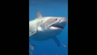 White Shark #whiteshark #shorts #nature #beautiful #ocean #sea #deepocean #deepsea #sharks #tiburon