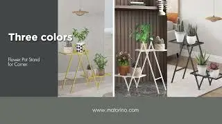Matorino -2 Tier Plant Stand, Metal Shelf for Indoor. @matorino #plantstand #plantshelf #homedecor
