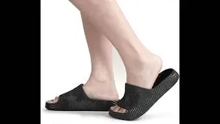 Weweya Slides for Women and Men - Bathroom Shower Shoes - Non Slip House Slippers