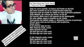 S&oacute; Tem Que Ser Com Voc&ecirc; #Edymar Neves 
