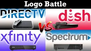 DirecTV VS Dish Network VS Xfinity VS Spectrum - Logo Battle