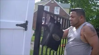 HOW TO put up a regular mail box on a steel fence
