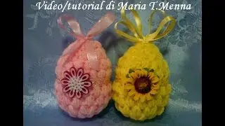 Uovo di Pasqua all'uncinetto