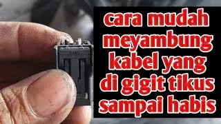 kabel soket injektor putus. lakukan cara ini. rapi dan kuat.