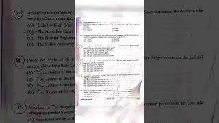 AIBE 20 questions 15-20 with answers #law #aibe20 #shorts
