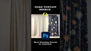 How To Make Curtain Mock-up In #photoshop  #photoshoptutorial by @alsho3ebi  SAVE FOR LATER. #adobe