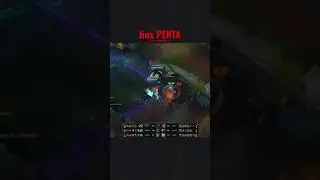 Insane Jinx PENTA kill outplay 🔥 #leagueoflegends #shorts
