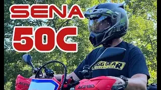 Best Motovlog camera - Sena 50C Motorcycle Comm System & 4K Camera ~ Whats it like ?  Honda CRF300L