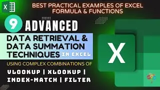 Top 9 Advanced Excel Formulas and Functions for data summation and retrieval | Full Tutorial