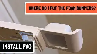 Where do I use the foam door bumpers that come with the Door Buddy Door Prop for Cats?  #catsanddogs