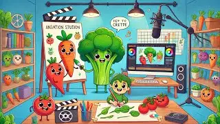 The Adventures of Talking Vegetables!#Animation #Cartoon #VegetableCharacters #trending #video