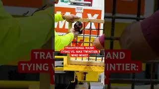 Traditional Hand Tying vs. MAX TWINTIER: Who Wins? #rebar #maxusacorp #twintier #constructiontools