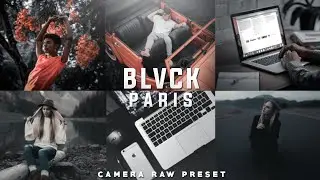 BLVCK PARIS Preset - Photoshop CC Presets XMP | Black Moody Preset | Photoshop CC & Cs6