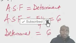 Area Scale Factor And Determinant Of A Matrix
