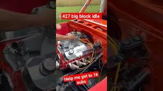 big block 427 stroker #fortheboys #burnout #chevy #bigblock #c10 #car #wheelie #442 #gbody #ls #red