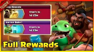 Clash Of Clans Upcoming Events Rewards | Hog heaven , Ice Ice baby | Coc new events