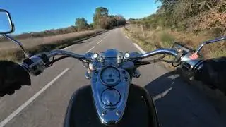 Pov [ 4k ] honda shadow 750 