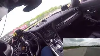 Porsche 911 at MidOhio racetrack with PCA of New Jersey