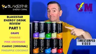 Blakestar Energy Drink Product Review. NEW Energy drink with 10 flavors.
