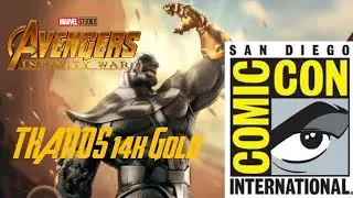 San Diego Comic-Con 2018 14karat gold gauntlet Thanos Statue Pewter Collectible by Royal Selangor