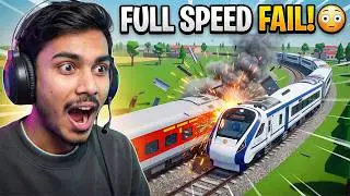 Full Speed Train Challenge Gone Wrong! 😳 | Epic Rails of India | Vande Bharat Game | Anand Plays