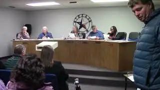 2/11/25 Ore City mayor reading letter from Wayne Owen, like and subscribe