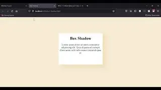 Adding Box shadow using HTML CSS .