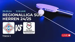 SV SCHOTT Jena vs. TSV Bad Königshofen II | Tischtennis Saison 24/25 - Tisch 1