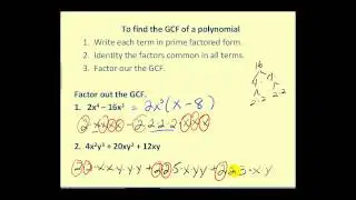 Factoring Out The Greatest Common Factor