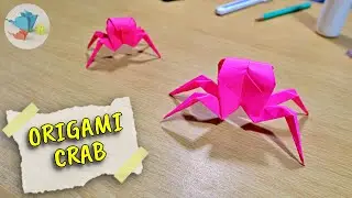 origami crab | origami crab tutorial | how to make origami crab