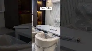 Boss Cabin Completed ✅ | +91 95821 84648 | #BossCabin #officeinterior #shorts