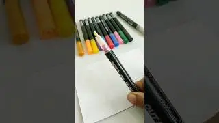 Review Double Outline Marker pens 😲 #shorts #stationery