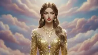 Magical Golden | Runway Walk ✨ | Ultra Realistic | AI Fashion Show #aiart #fashion #megical 