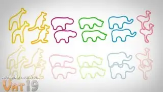 Zoo Animal Rubber Bands