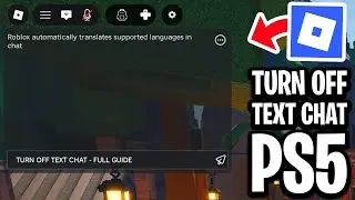 How To Turn Off Text Chat On Roblox PS5 (2026)  - Full Guide