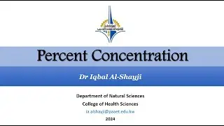 Percent Concentration