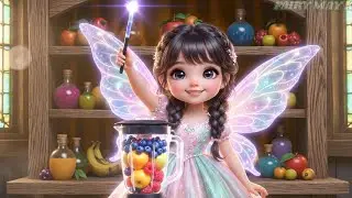 Fairy May's Magical Kiwi Smoothie 🎨Green Color| Color Learning for Kids🥝A Whimsical Treat!