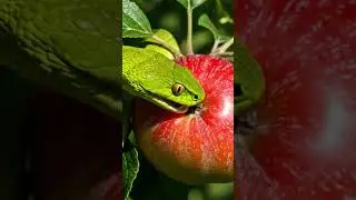 Snake bite on fruit