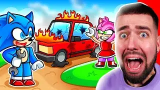 J’ai UNE PANNE D’ESSENCE avec AMY sur ROBLOX !! 🚗 Voyage poussiéreux ROBLOX !