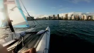 Astus 16.5 Trimaran Ripping!! Waikiki, Hawaii
