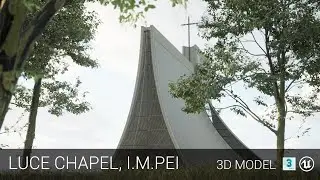 Luce Chapel 3D model tour - IM Pei