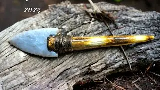 Making a Stone Blade Neck Knife Part 2
