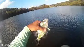 float tube fishing 10min 10 crappie