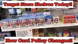 A look at Target store Trading Card Shelves today!! Interesting new reinstated policy changes!!