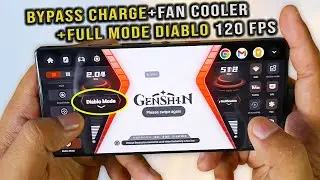Redmagic 10 Pro Test Bypass Charging + Mode Diablo Genshin Impact Rata kanan 120 FPS NO LIMIT