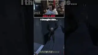 I almost choked in front of her...