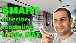 3ds Max Tutorial - Beginner Interior modeling: the fastest way to go from 2d to 3d !